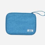ライトブルー | 大容量 ガジェットポーチ 薄型 整理整頓 | Miniministore