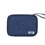 ネイビー | 大容量 ガジェットポーチ 薄型 整理整頓 | Miniministore