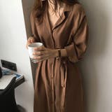 ブラウン | シャツワンピース レディース 長袖 カーデ | Miniministore