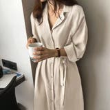 アイボリー | シャツワンピース レディース 長袖 カーデ | Miniministore