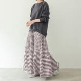 ブラウン | ロングスカートレディースギンガムチェック | SUNSHINE CLOSET