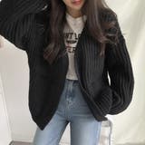 ブラック | ニットカーディガン レディース ボレロ風 | Miniministore