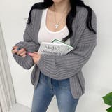 グレー | ニットカーディガン レディース ボレロ風 | Miniministore