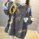 ダークグレー | ロゴプリント トレーナー 長袖スウェット | Miniministore
