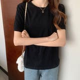 ブラック | カラーTシャツ レディース 無地tシャツ | Miniministore