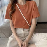 テラコッタオレンジ | カラーTシャツ レディース 無地tシャツ | Miniministore