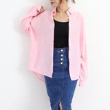 ピンク | シアーシャツ 薄手シースルー羽織り 韓国 | Miniministore