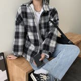 ブラック | チェック柄シャツ 裏ボア ジャケット秋冬 | Miniministore