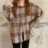 キャメル | チェック柄シャツ 裏ボア ジャケット秋冬 | Miniministore