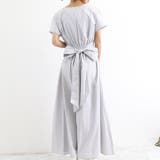ライトグレー | マキシワンピース フレンチ袖ロングワンピ | Miniministore