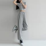 ライトグレー | 韓国 スウェットパンツ レディース 新作 | Miniministore