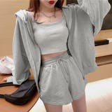 グレー | 3点セット ルームウェア レディース韓国 | Miniministore