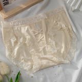 ベージュ | スダンダードショーツ レース 綿クロッチ | Miniministore