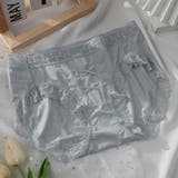 ブルーグレー | スダンダードショーツ レース 綿クロッチ | Miniministore