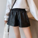 ブラック | レザー ショートパンツ レディース | Miniministore