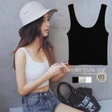 Uネック ショート丈 タンクトップ | Miniministore | 詳細画像1 
