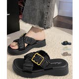 厚底サンダル クロスベルトサンダル韓国風 | Miniministore | 詳細画像1