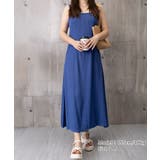 デニム風 ロングワンピース ノースリーブ | Miniministore | 詳細画像15 