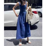 デニム風 ロングワンピース ノースリーブ | Miniministore | 詳細画像6 