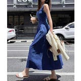 デニム風 ロングワンピース ノースリーブ | Miniministore | 詳細画像7 