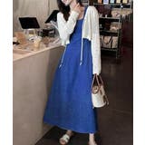 デニム風 ロングワンピース ノースリーブ | Miniministore | 詳細画像9 