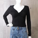 Vネック カットソー 着やせ 長袖 | Miniministore | 詳細画像11 