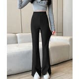 フレアスキニーパンツ スリット入りパンツ | Miniministore | 詳細画像1 