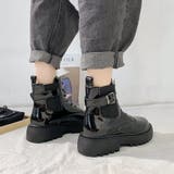 ショートブーツ レディース厚底ブーツ韓国 | Miniministore | 詳細画像12 