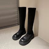 ロングブーツ ラウンドトゥ 厚底ブーツ | Miniministore | 詳細画像12 