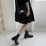 ストレッチブーツ チャンキーヒール 美脚 | Miniministore | 詳細画像6
