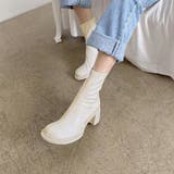 ストレッチブーツ チャンキーヒール 美脚 | Miniministore | 詳細画像9
