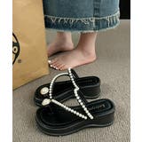 パールトングサンダル 美脚 厚底サンダル | Miniministore | 詳細画像5