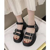 厚底サンダル レディース ベルトサンダル | Miniministore | 詳細画像2 