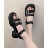 厚底サンダル レディース ベルトサンダル | Miniministore | 詳細画像3 