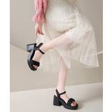 チャンキーヒールサンダル 厚底サンダル夏 | Miniministore | 詳細画像2 