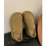 モカシンシューズ 厚底スエード調パンプス | Miniministore | 詳細画像17 