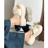 ビッグリボン厚底サンダル 履きやすい夏靴 | Miniministore | 詳細画像13 