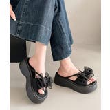 ビッグリボン厚底サンダル 履きやすい夏靴 | Miniministore | 詳細画像2 