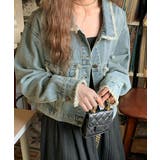 フリンジデニムジャケット デニムブルゾン | Miniministore | 詳細画像12