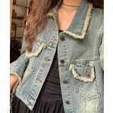 フリンジデニムジャケット デニムブルゾン | Miniministore | 詳細画像8