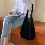 クロシェ編み ニットトートバッグ 韓国鞄 | Miniministore | 詳細画像5 