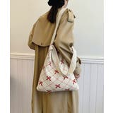 ニットトートバッグ リボン柄ニット編み鞄 | Miniministore | 詳細画像2