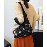 ニットトートバッグ リボン柄ニット編み鞄 | Miniministore | 詳細画像5