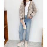 ジャガード編みニットカーディガンVネック | Miniministore | 詳細画像11 