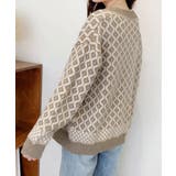 ジャガード編みニットカーディガンVネック | Miniministore | 詳細画像13 