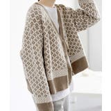 ジャガード編みニットカーディガンVネック | Miniministore | 詳細画像14 