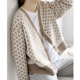 ジャガード編みニットカーディガンVネック | Miniministore | 詳細画像15 