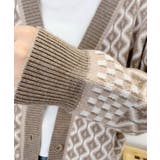 ジャガード編みニットカーディガンVネック | Miniministore | 詳細画像17 