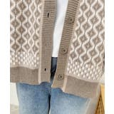 ジャガード編みニットカーディガンVネック | Miniministore | 詳細画像18 