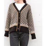 ジャガード編みニットカーディガンVネック | Miniministore | 詳細画像19 